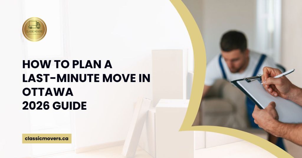 How to Plan a Last-Minute Move in Ottawa